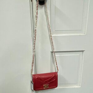 NWT! Badgley Mischka Red Vegan Leather Purse